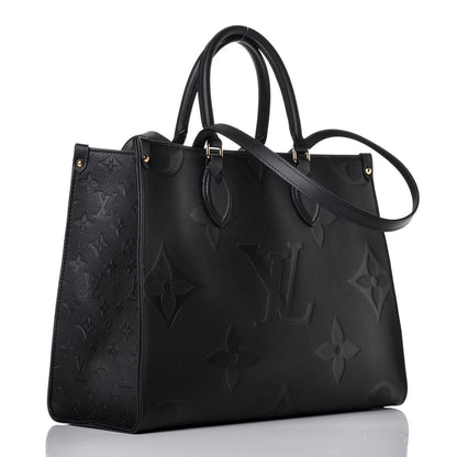 Louis Vuitton Empreinte Monogram Giant Onthego MM Black 4 of 9