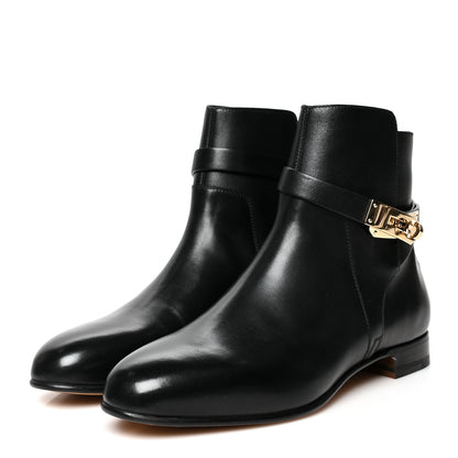 Hermes Calfskin Neo Low Boots 38.5 Black 3 of 8