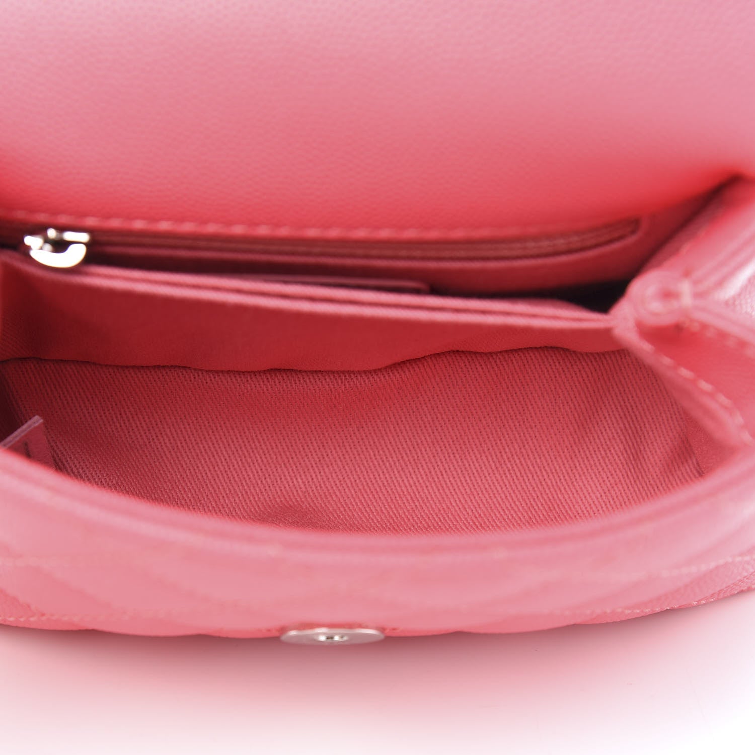 Chanel Caviar Quilted Incognito Extra Mini Coco Handle Flap Pink 5 of 10