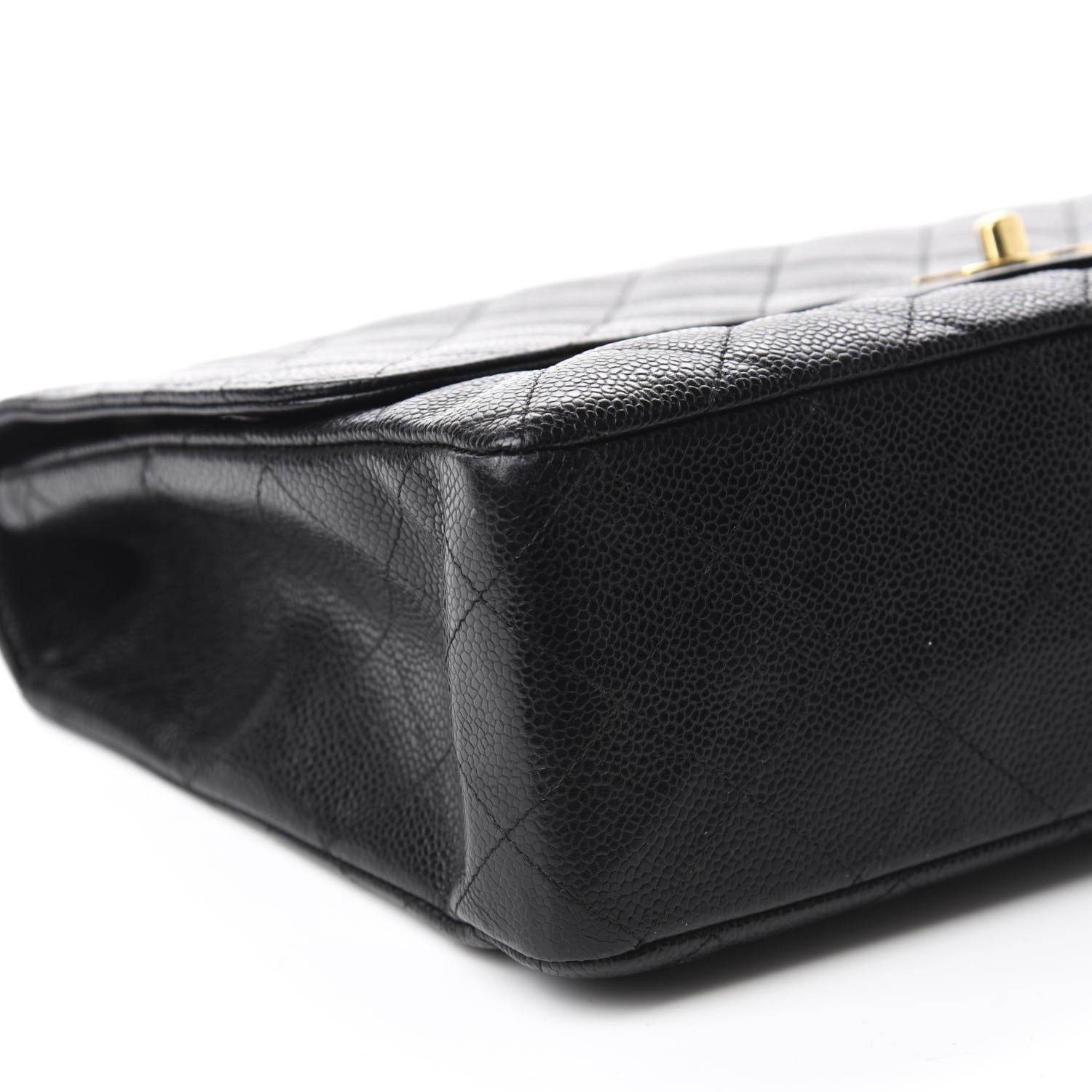Chanel Caviar Quilted Jumbo Single Flap Black 6 of 12