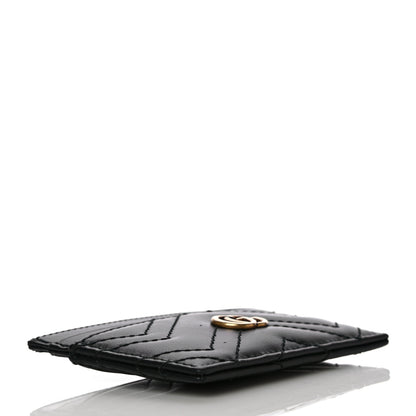 Gucci Calfskin Matelasse GG Marmont Card Holder Black 4 of 10
