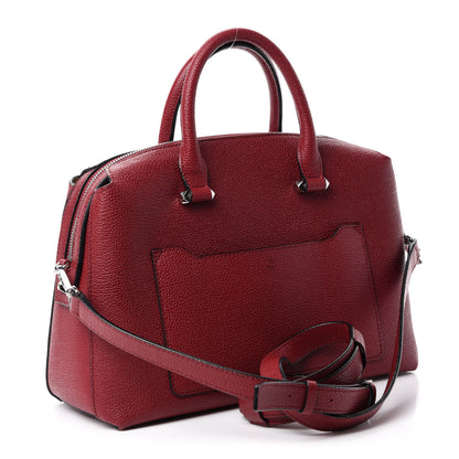 MCM Grained Calfskin Medium Ella Boston Burgundy 3 of 11