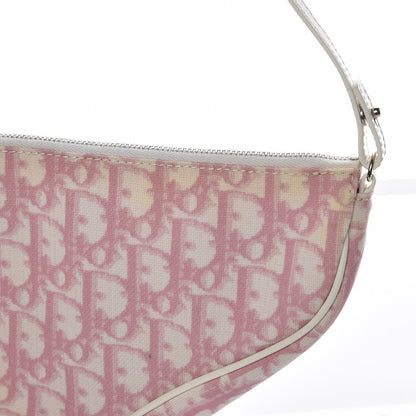 Christian Dior Monogram Mini Saddle Pochette Pink 8 of 13