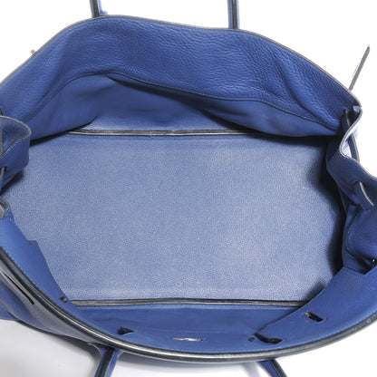 Hermes Taurillon Clemence JPG Birkin 42 Bleu Saphir 7 of 9