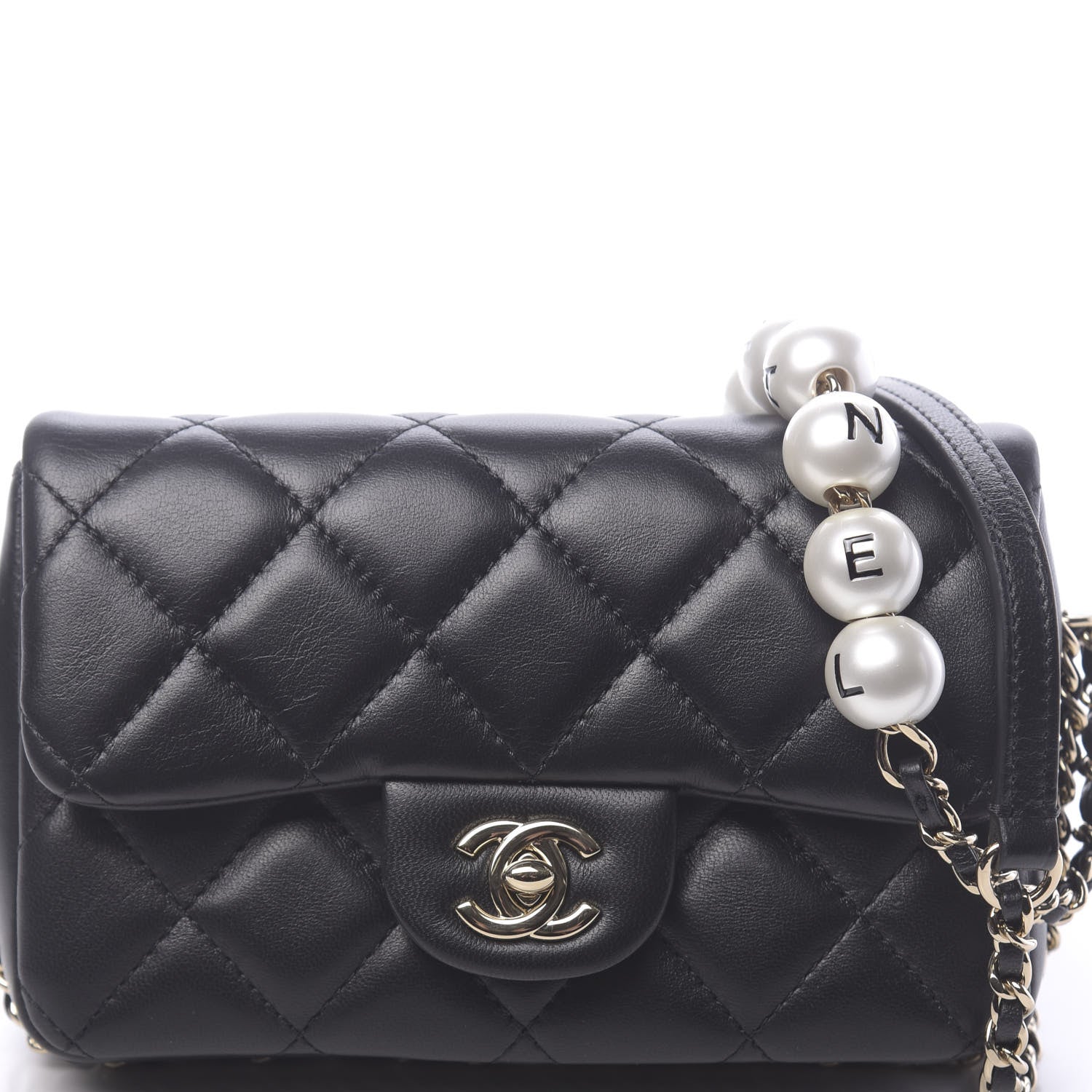 Chanel Lambskin Quilted Mini My Precious Flap Black 10 of 11