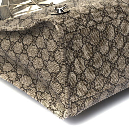 Balenciaga X GUCCI GG Supreme Monogram Neo Classic Silver Hardware City Beige Ebony 8 of 9
