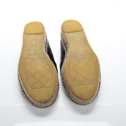 Chanel Lambskin CC Espadrilles 41 Black 4 of 8