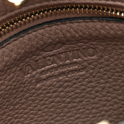 Valentino Garavani Pebbled Calfskin Mini Rockstud Flip-Lock Messenger Bag Poudre 6 of 9