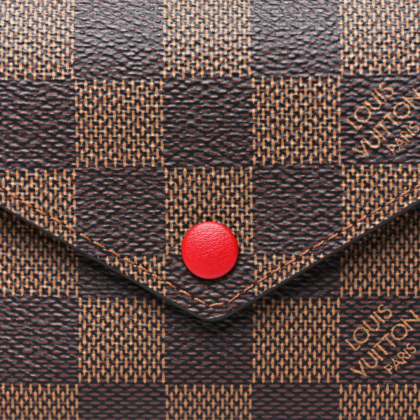 Damier Ebene Victorine Wallet Red