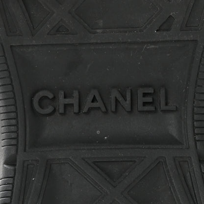 Chanel Fabric Suede Calfskin CC Sneakers 37 Grey 7 of 12
