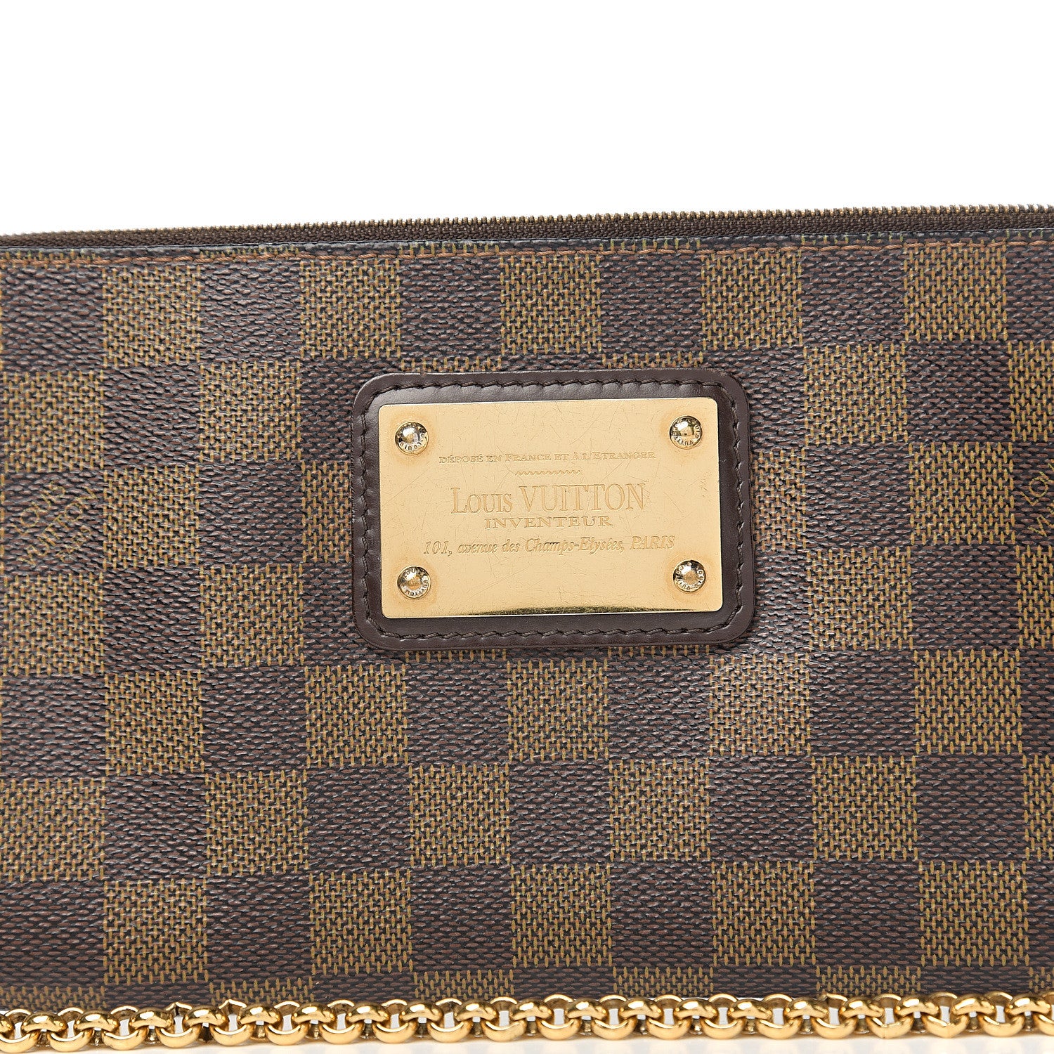 Louis Vuitton Damier Ebene Eva Clutch 6 of 9