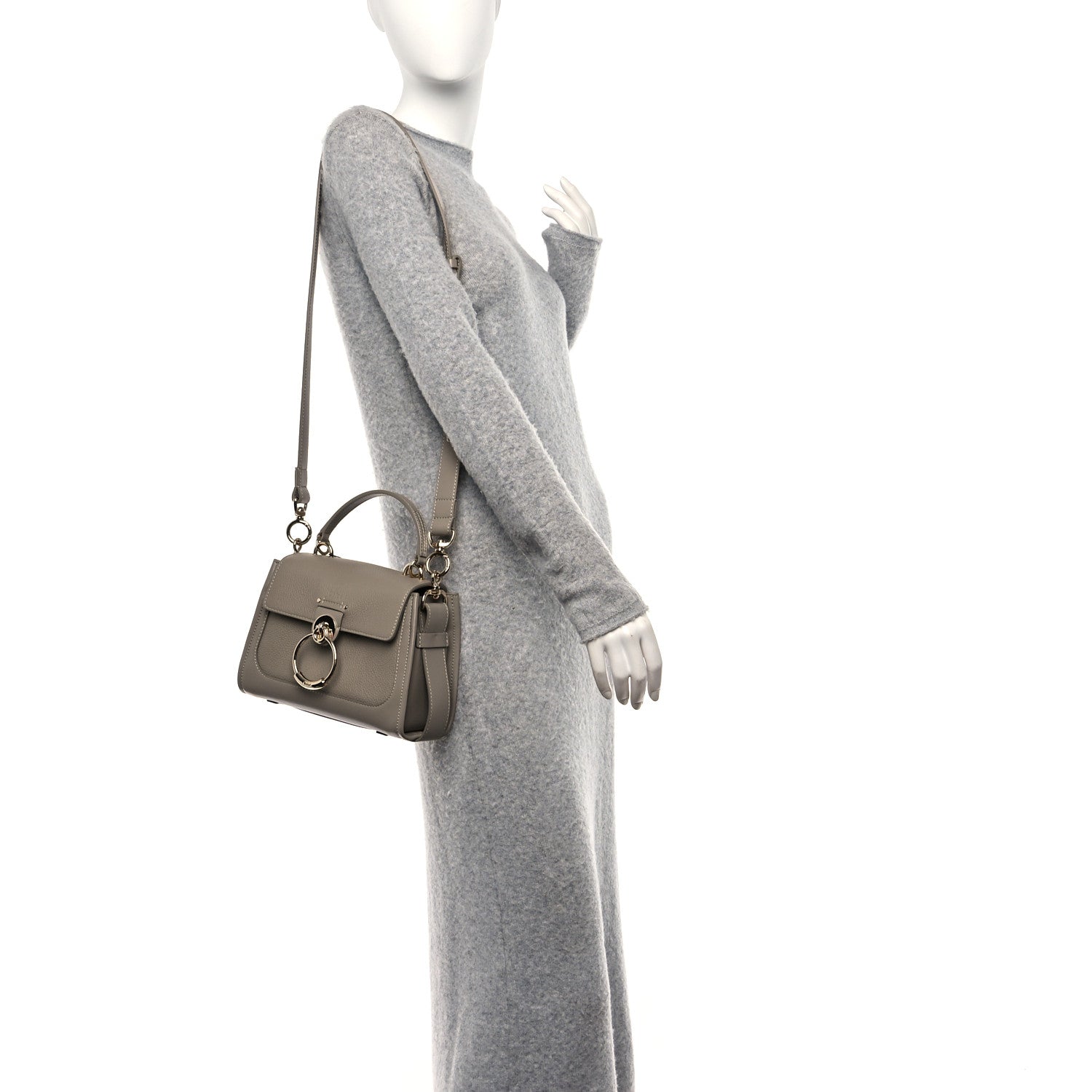 Chloe Calfskin Mini Tess Day Bag Motty Grey 2 of 9