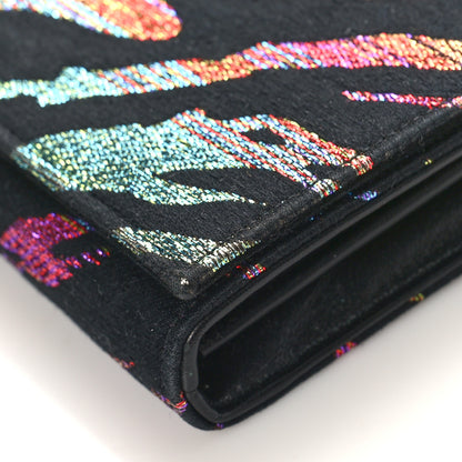 Saint Laurent Tiger Burnout Monogram Chain Wallet Multicolor 8 of 11