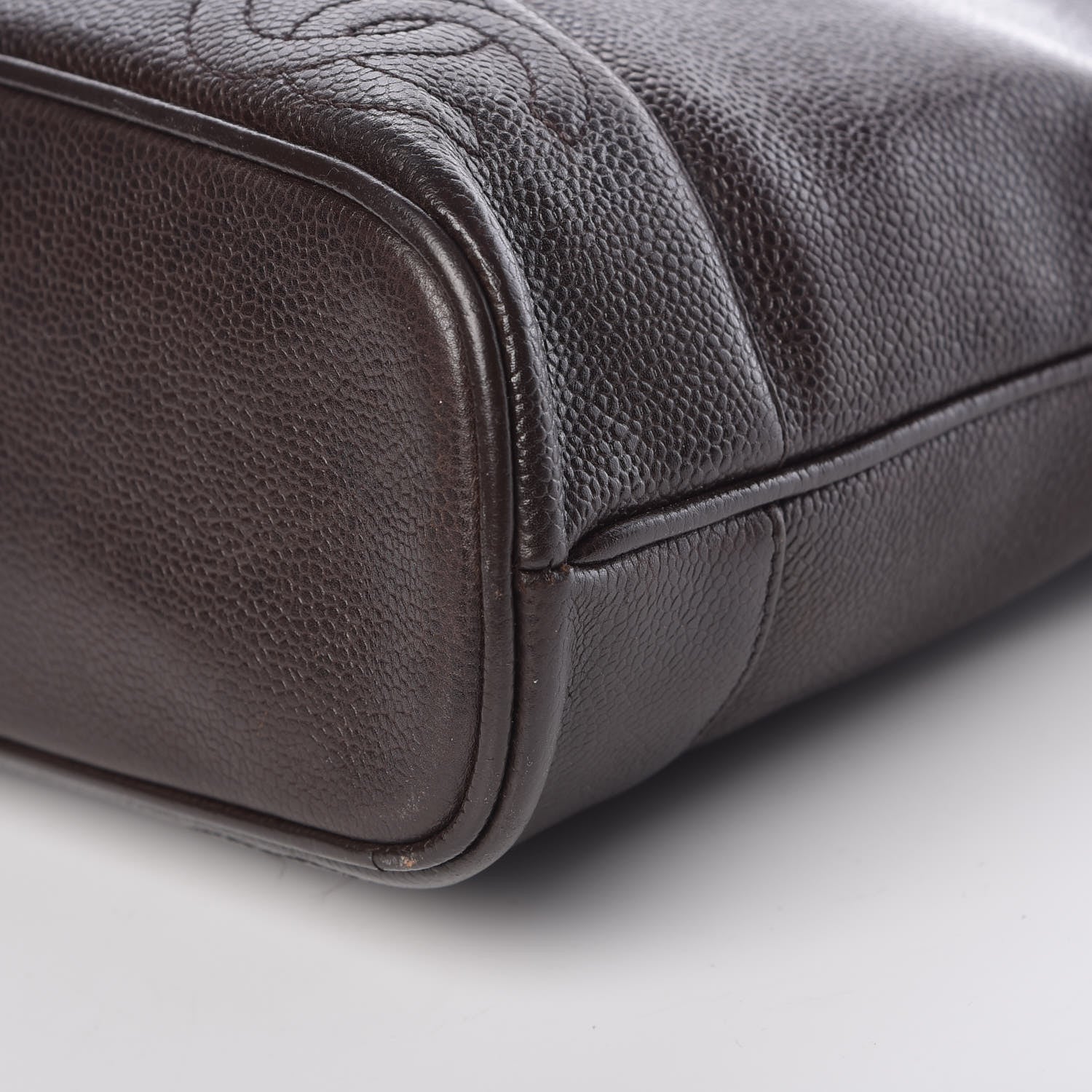 Chanel Caviar Shoulder Bag Brown 9 of 10