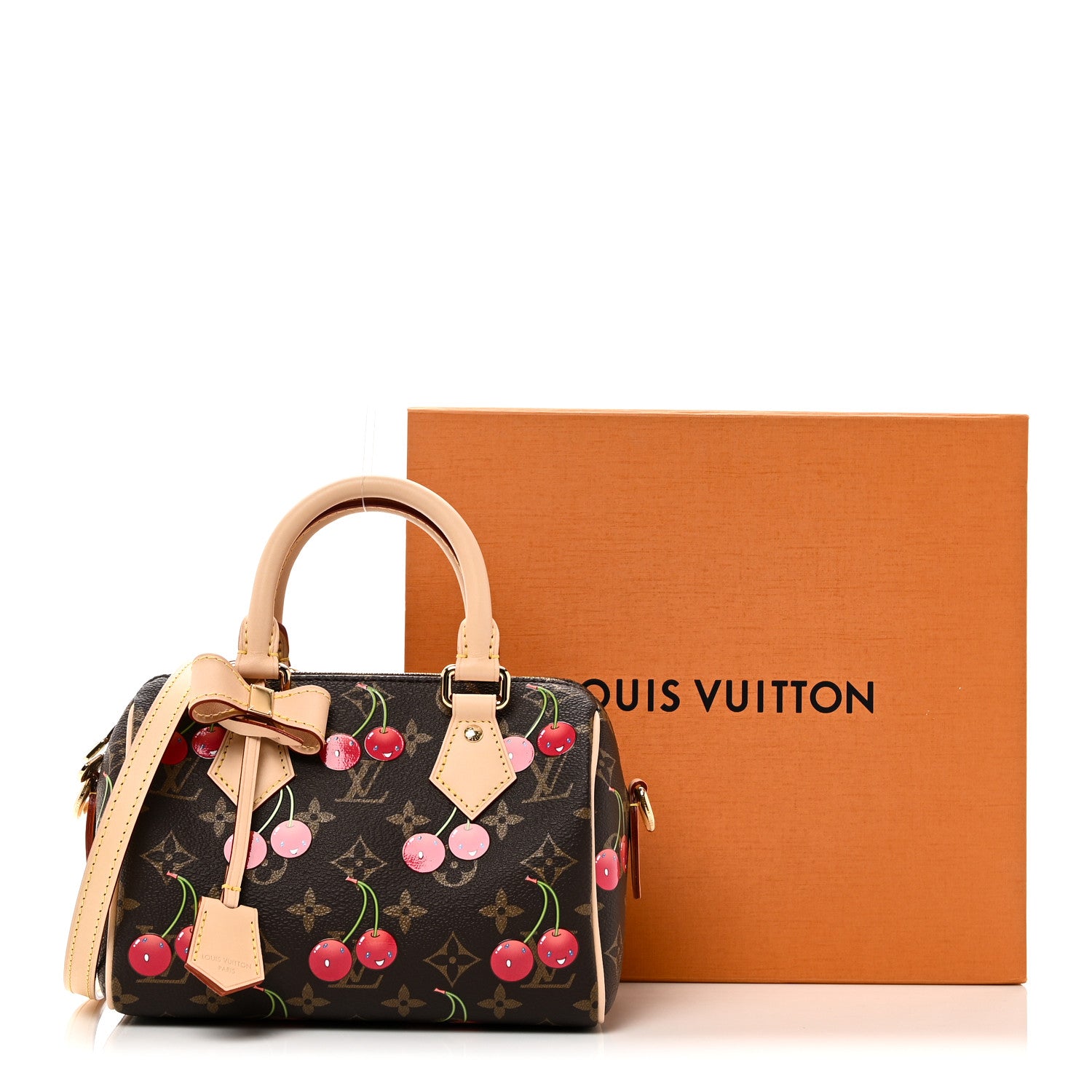 M*様 ハンドバッグ モノグラム セルヴィエット コンセイエ　LOUIS VUI Louis Vuitton LV X TM Monogram Cerises Speedy Bandouliere 20