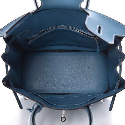Hermes Swift Birkin 30 Blue Jean 5 of 22