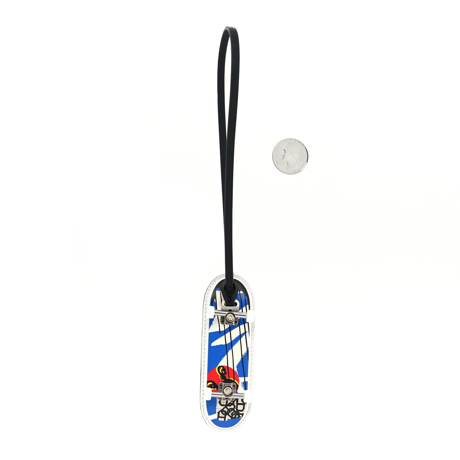 Hermes Swift Chevre Fingerskate Bag Charm Black Multicolor 2 of 5