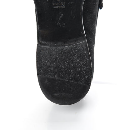 Gucci Suede Mens Horsebit Moccasin Loafers 11 Black 9 of 18