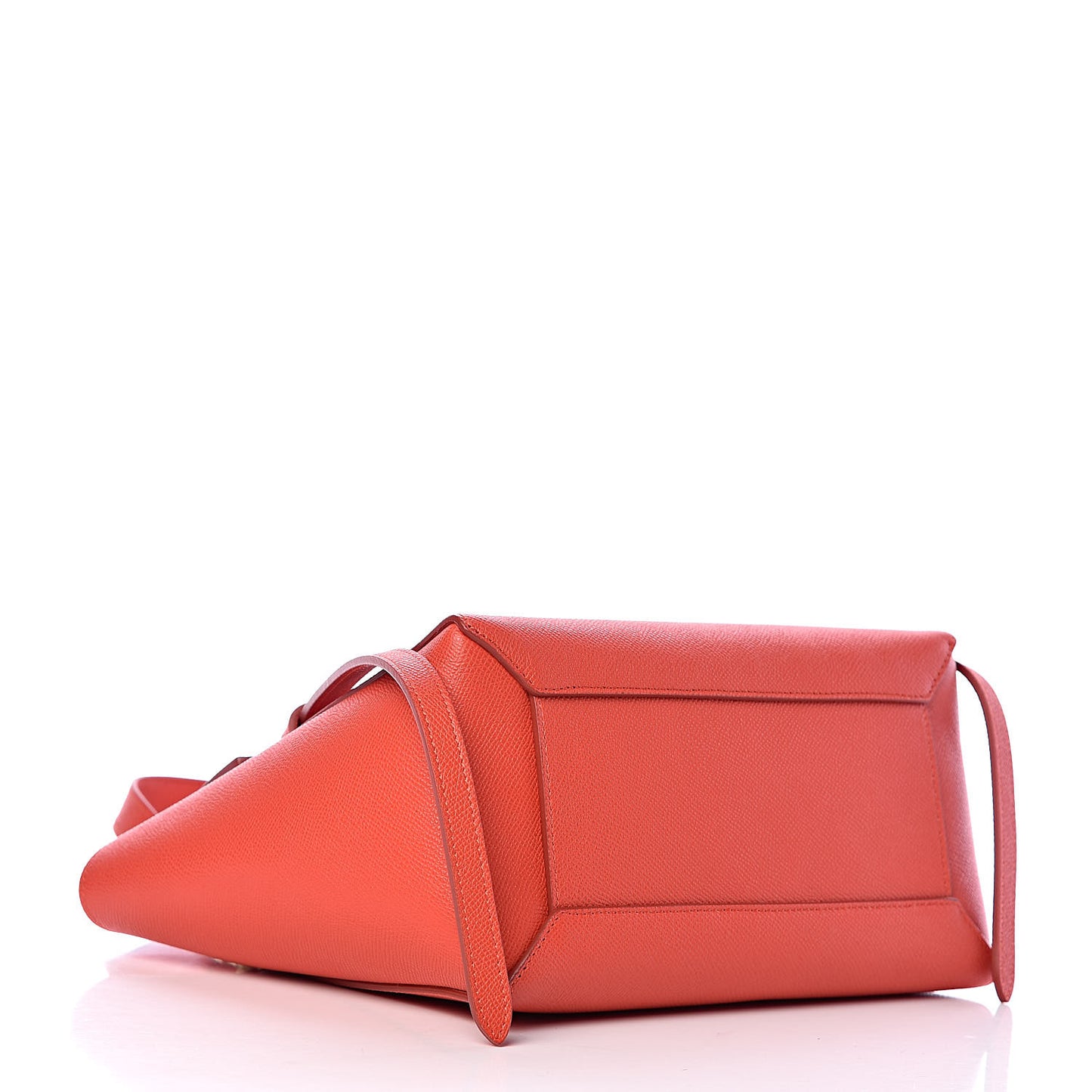 Grained Calfskin Micro Belt Bag Coral