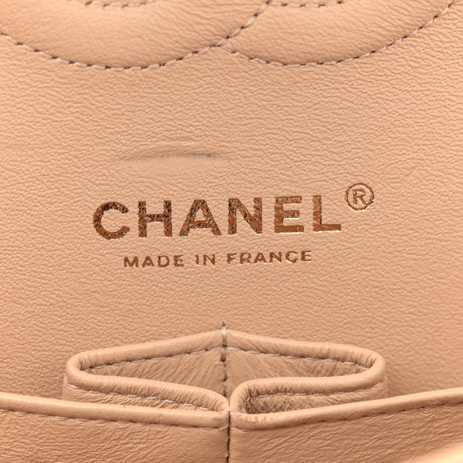 Chanel Caviar Quilted Medium Double Flap Beige 6 of 14