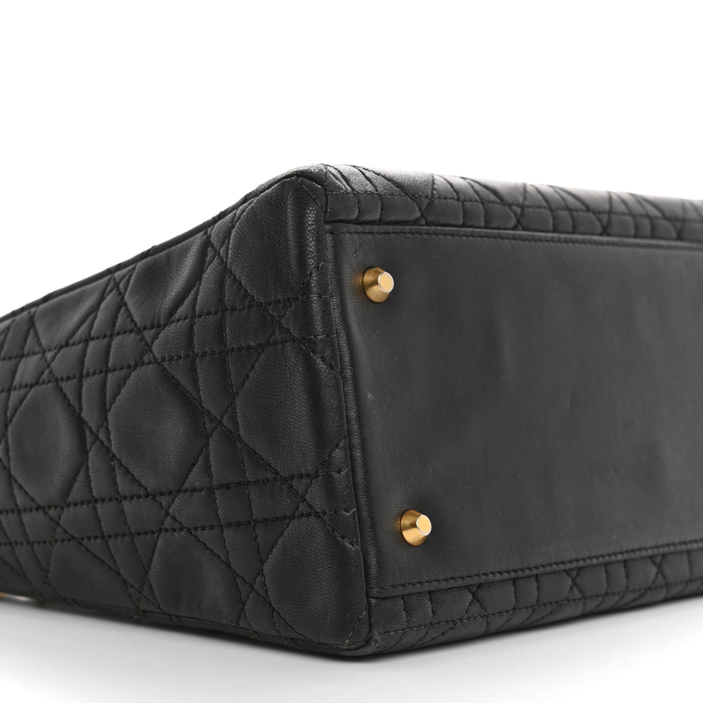 Lambskin Cannage Medium Lady Dior Black