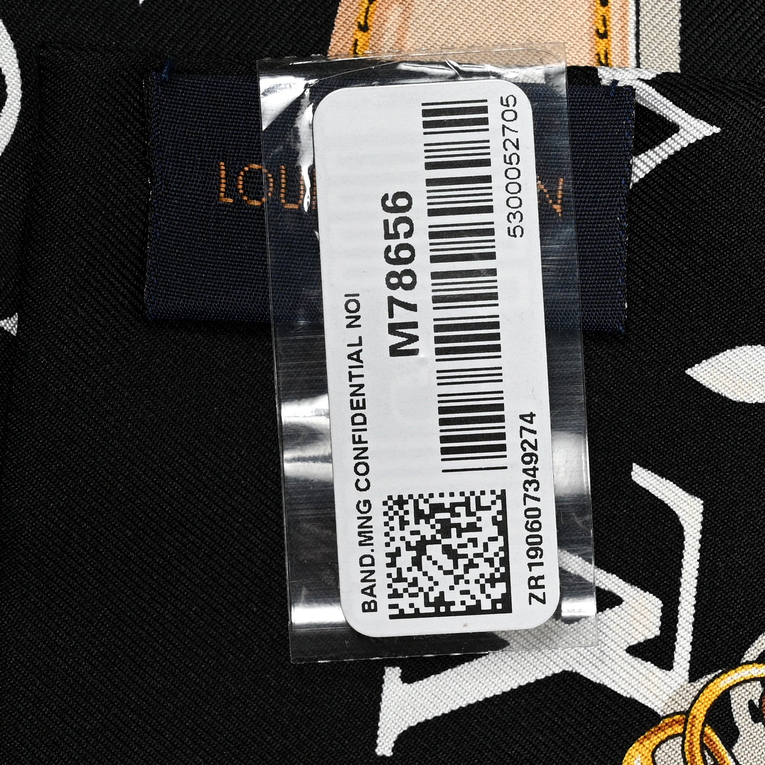 Louis Vuitton Silk Monogram Confidential Bandeau Black 4 of 4
