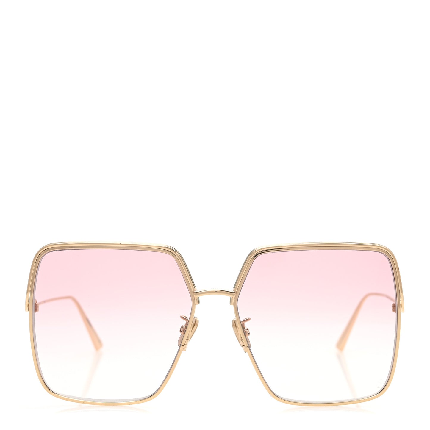 Metal EverDior Square Sunglasses Rose Gold