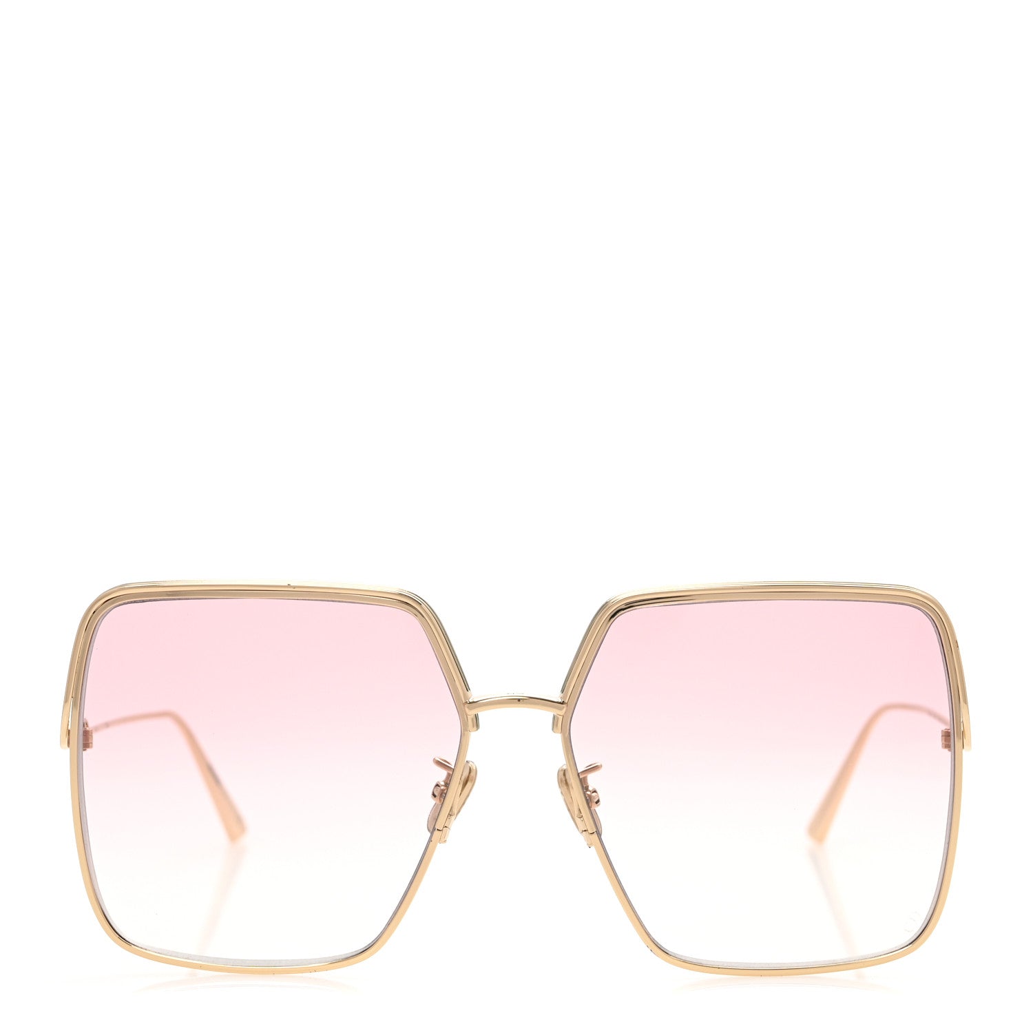 Christian Dior Metal EverDior Square Sunglasses Rose Gold 2 of 9