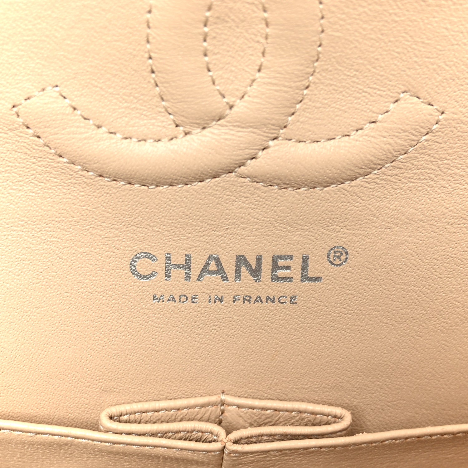 Chanel Caviar Quilted Medium Double Flap Beige 6 of 11