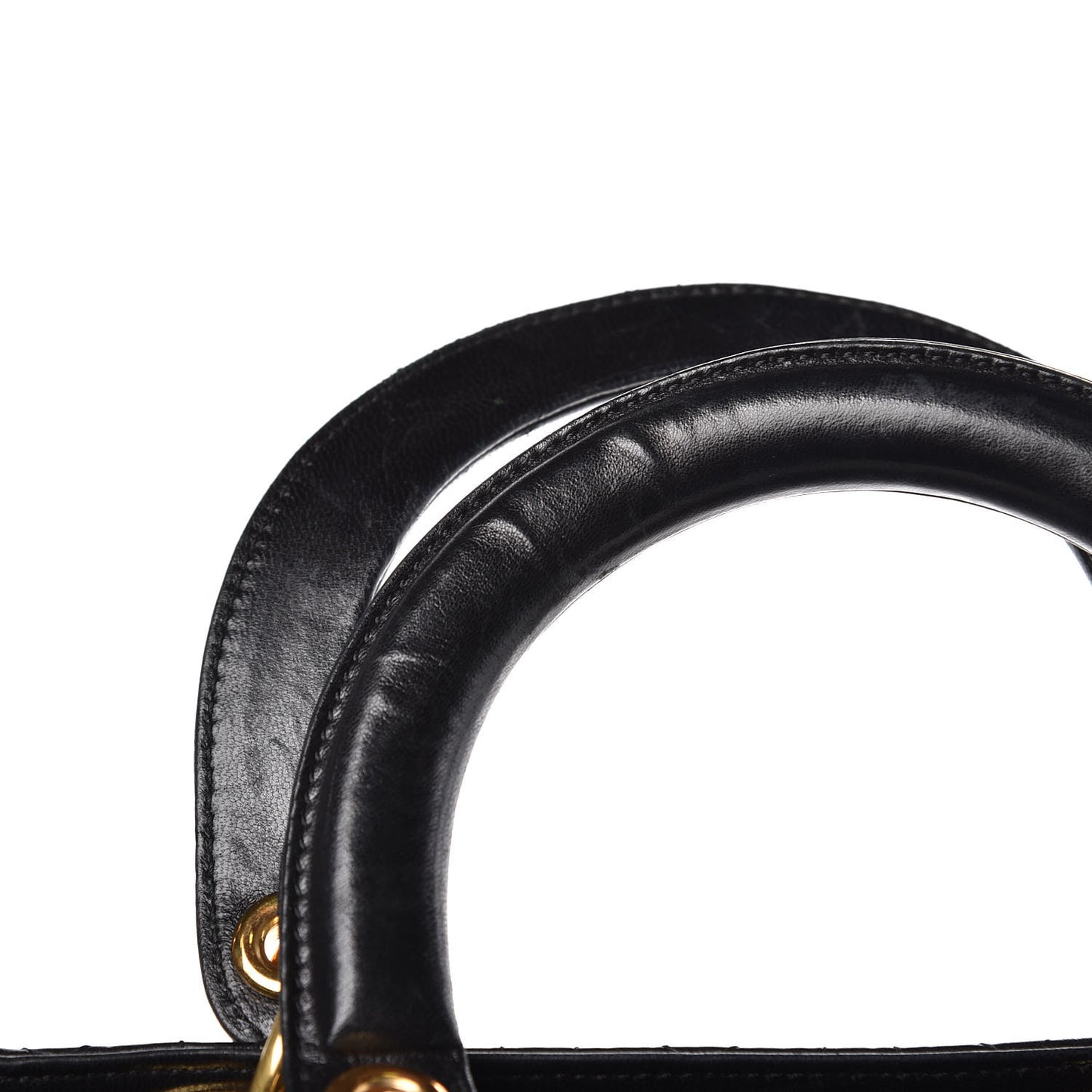 Lambskin Cannage Medium Lady Dior Black