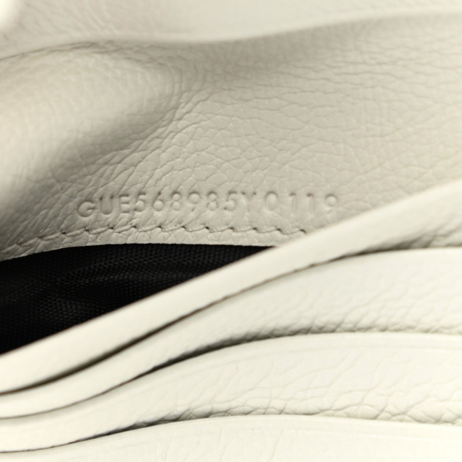 Saint Laurent Calfskin Belle de Jour Zip Around French Wallet White 8 of 9