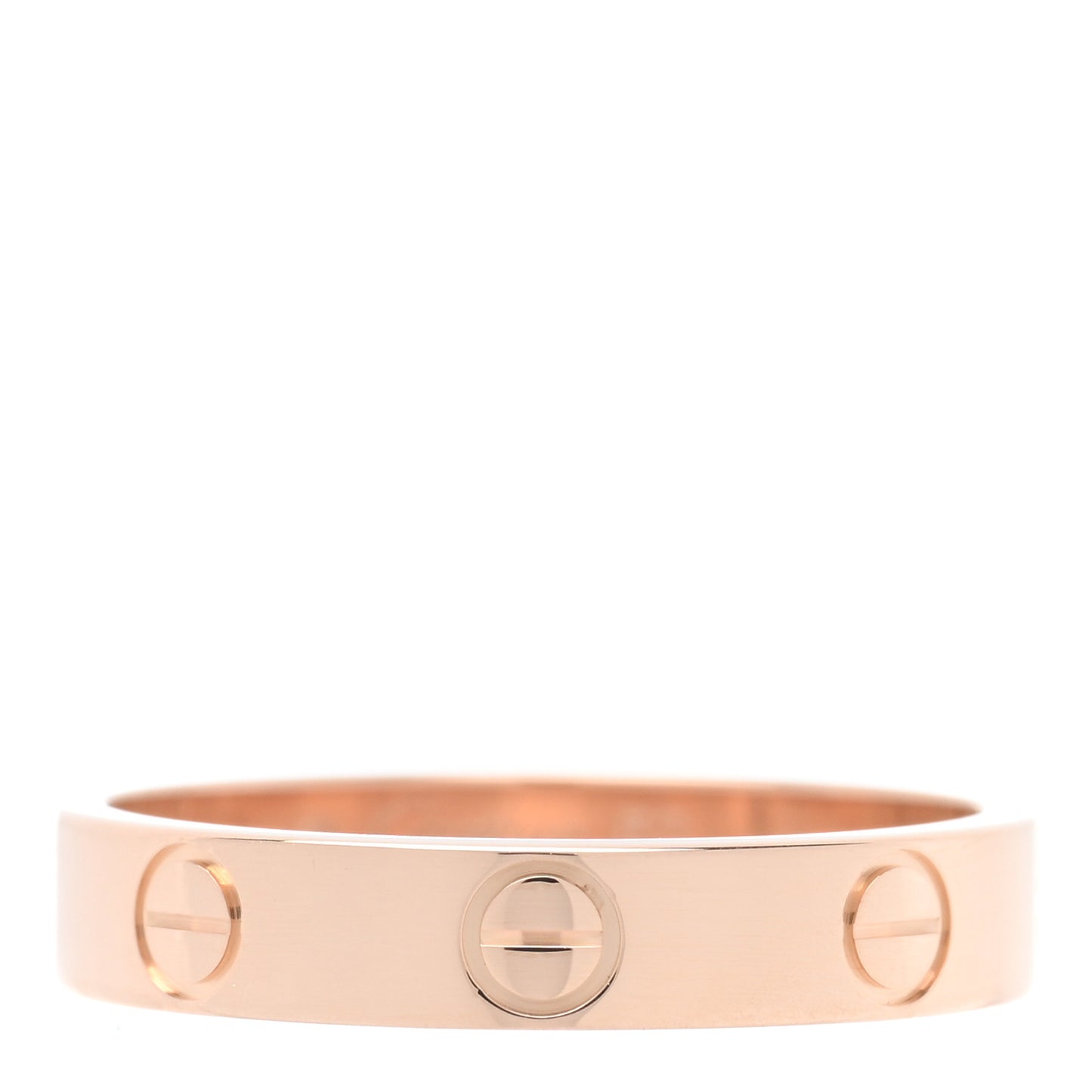 18K Pink Gold 3.5mm LOVE Wedding Band Ring 52 6