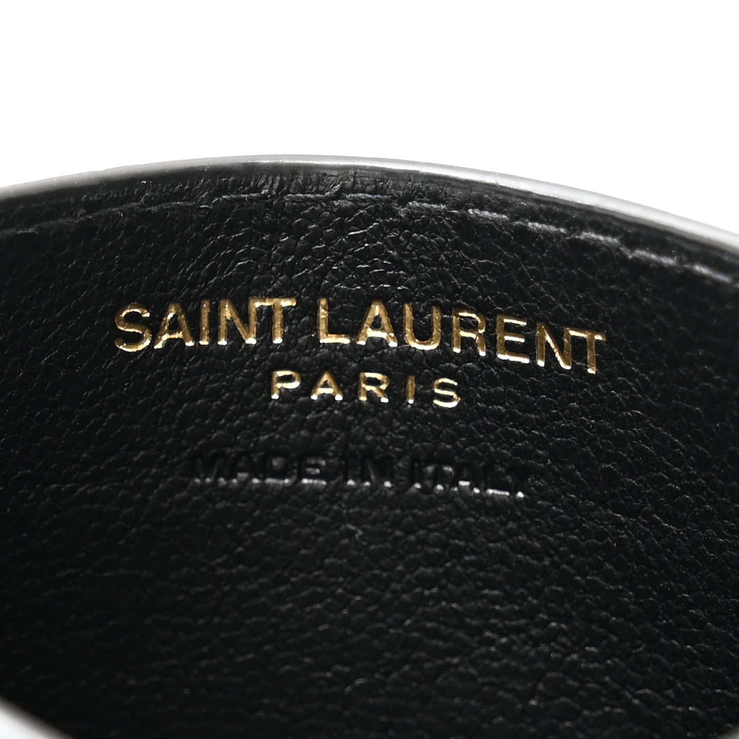 Grain De Poudre Matelasse Chevron Monogram Credit Card Case Black