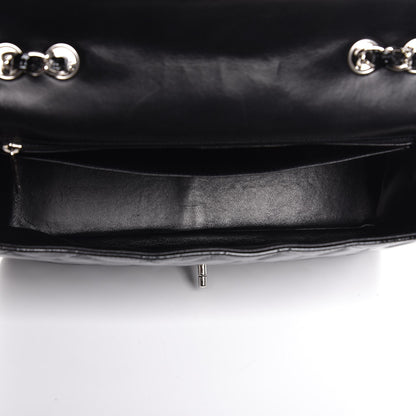 Chanel Patent Goatskin Quilted Jumbo Single Flap Black 7 of 9