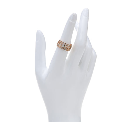 Tiffany 18K Rose Gold Diamond Wide Atlas Open Ring 54 7 2 of 6