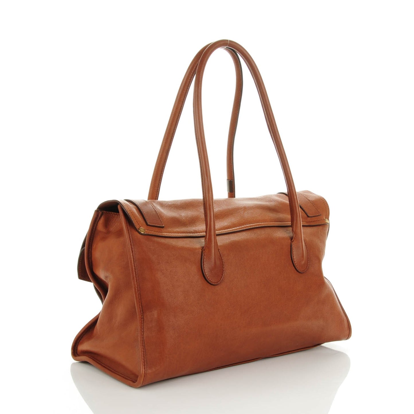 Lambskin PS1 Small Keep All Saddle