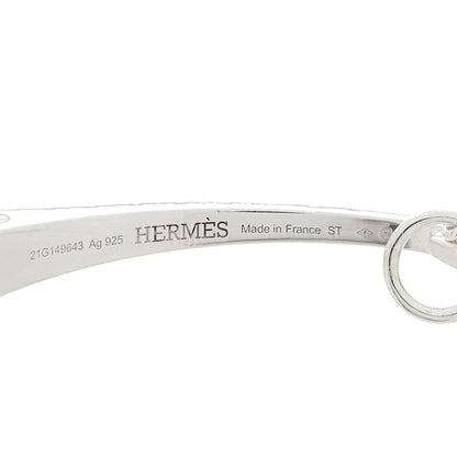 Hermes Sterling Silver Clou de Forge Toggle Bracelet ST 5 of 6