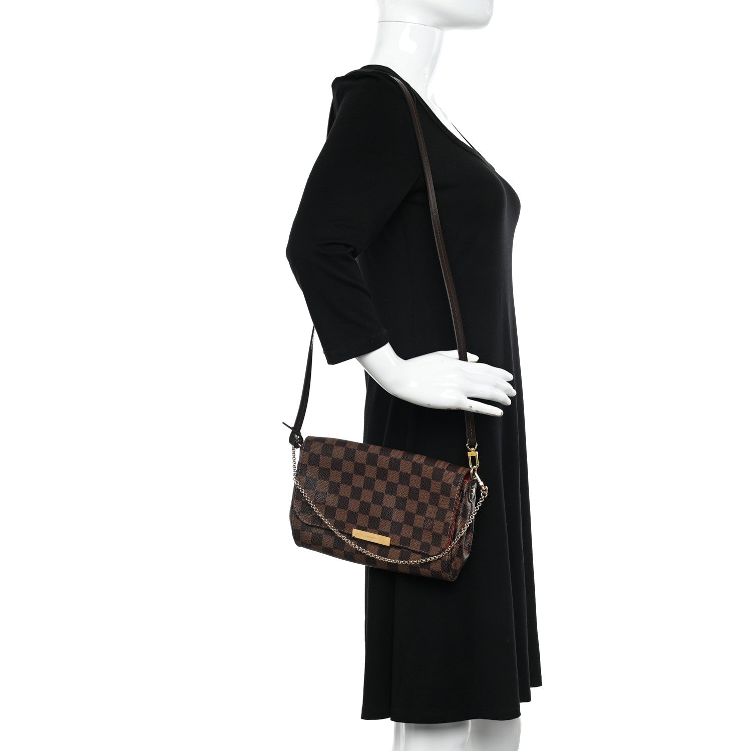 Louis Vuitton Damier Ebene Favorite MM 2 of 10