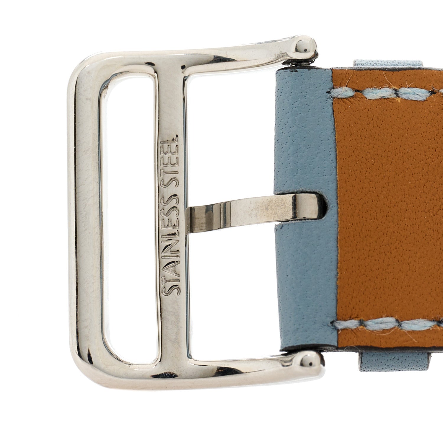 Hermes Swift 45mm Apple Watch Single Tour Band Bleu Lin 4 of 6