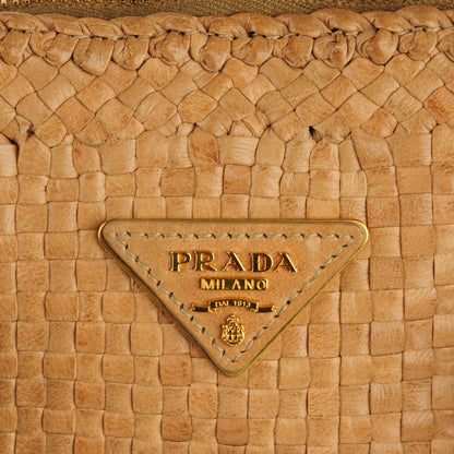 Prada Goatskin Woven Tote Linfa 5 of 8