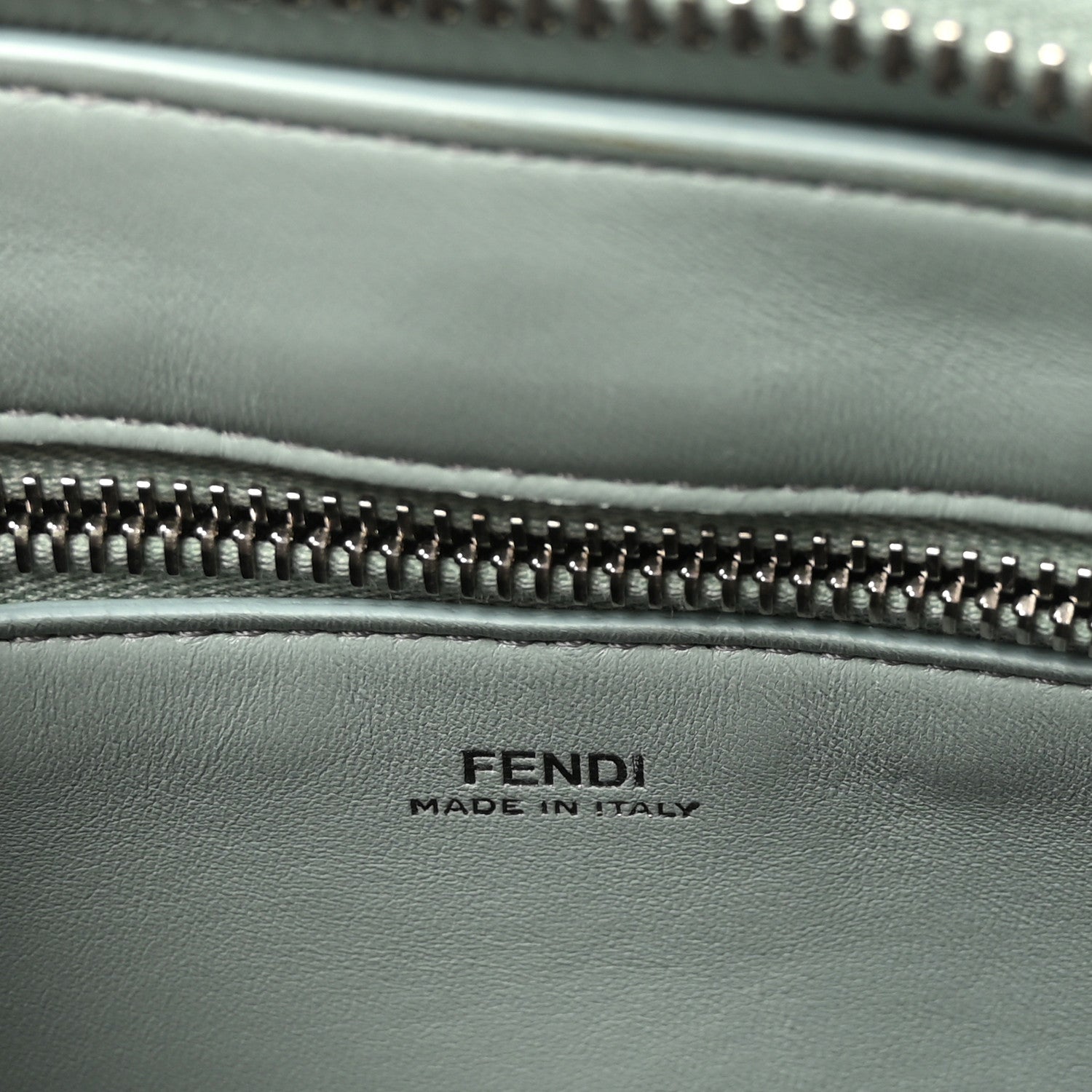 Fendi Shiny Nappa Trapuntata Small DotCom Click Top Handle Chain Satchel Light Blue 6 of 9