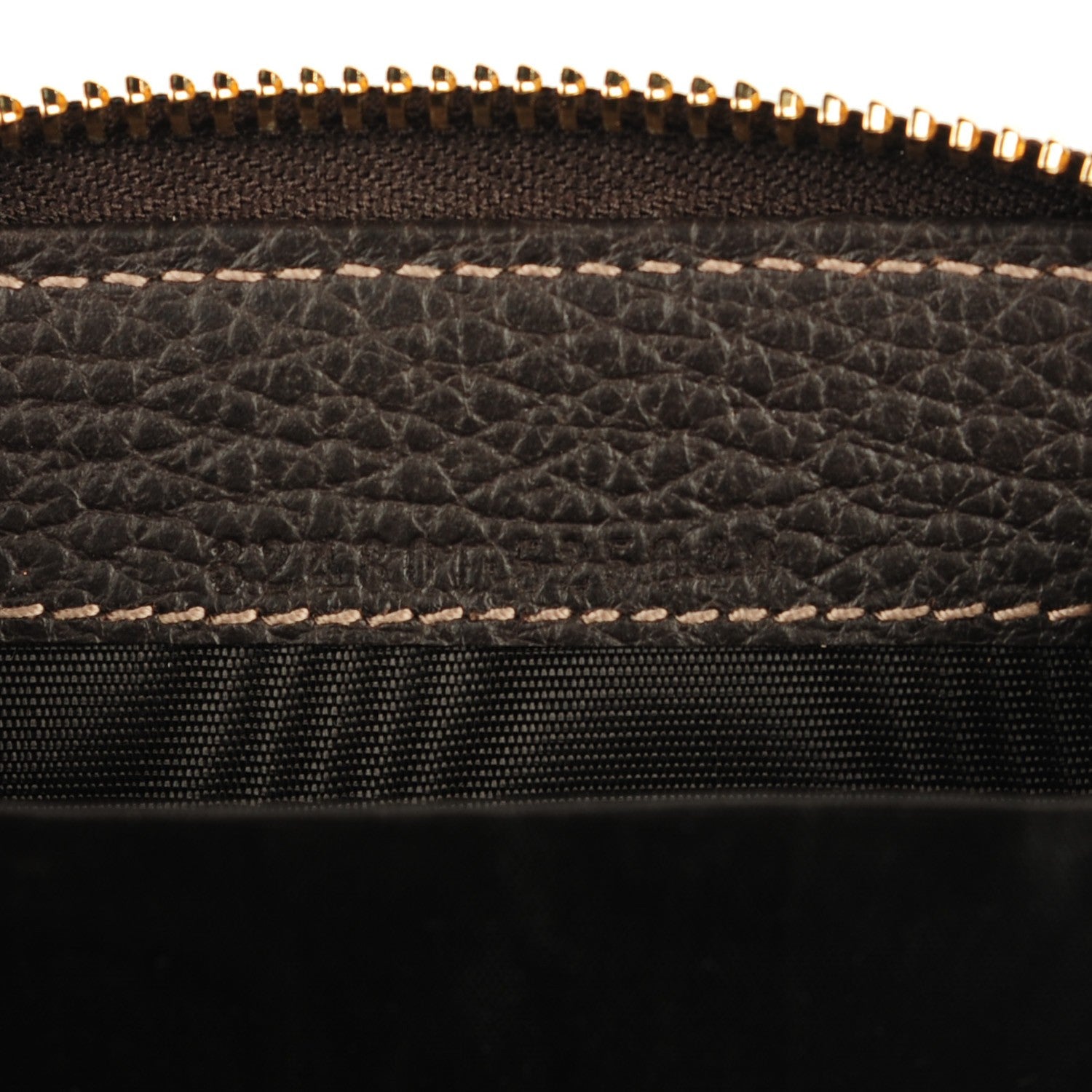 Gucci Crystal Monogram Dollar Calfskin Zip Around Coin Purse Beige Ebony Testa di Moro 7 of 7