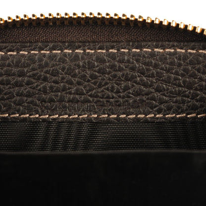 Gucci Crystal Monogram Dollar Calfskin Zip Around Coin Purse Beige Ebony Testa di Moro 7 of 7