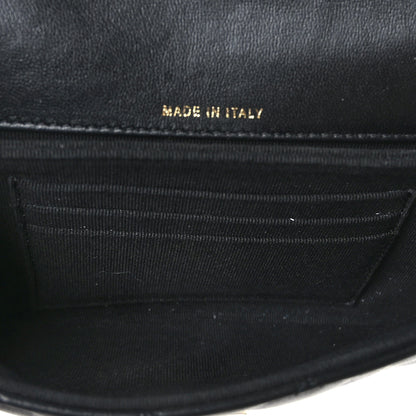 Chanel Lambskin Quilted CC Pouch With Handle Black 5 of 11