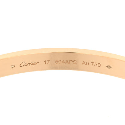 Cartier 18K Yellow Gold LOVE Single Screw Bracelet 17 6 of 9