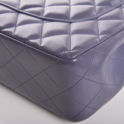 Chanel Lambskin Quilted Jumbo Double Flap Light Purple 15 of 16