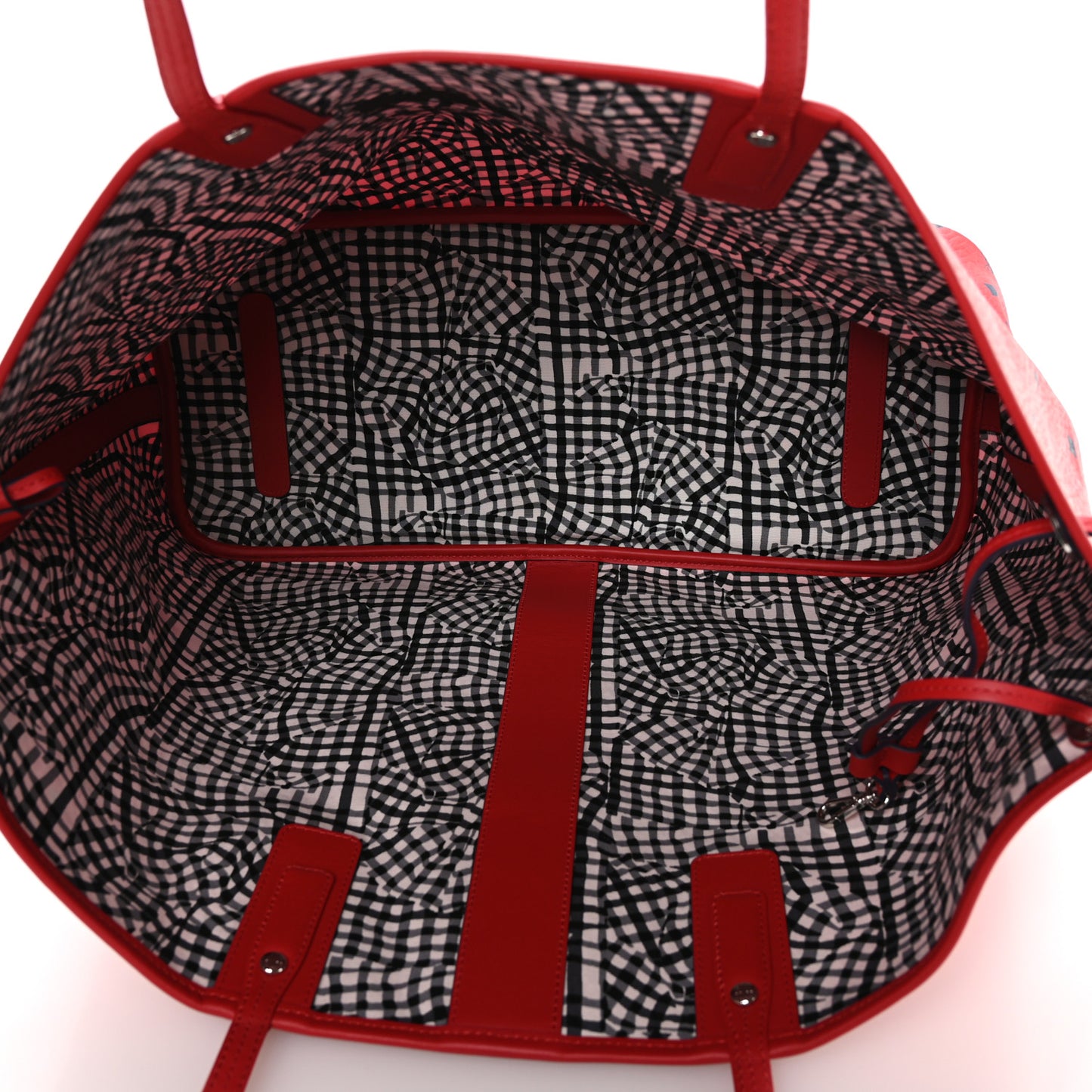 Visetos Large Liz Reversible Shopper Tote Candy Red