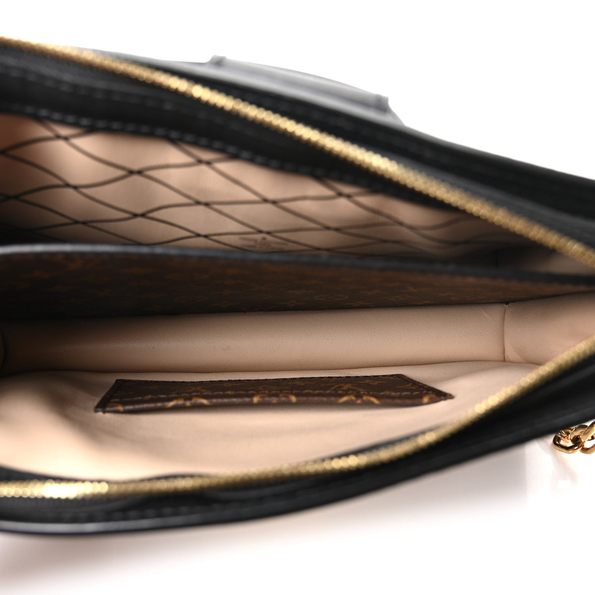 Reverse Monogram Trunk Clutch