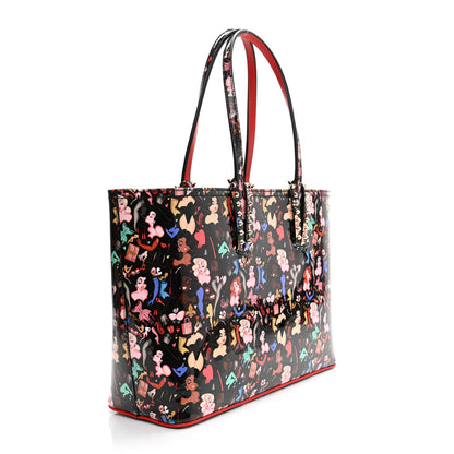 Christian Louboutin Patent Calfskin Small Dita Cabata Tote Black 4 of 12