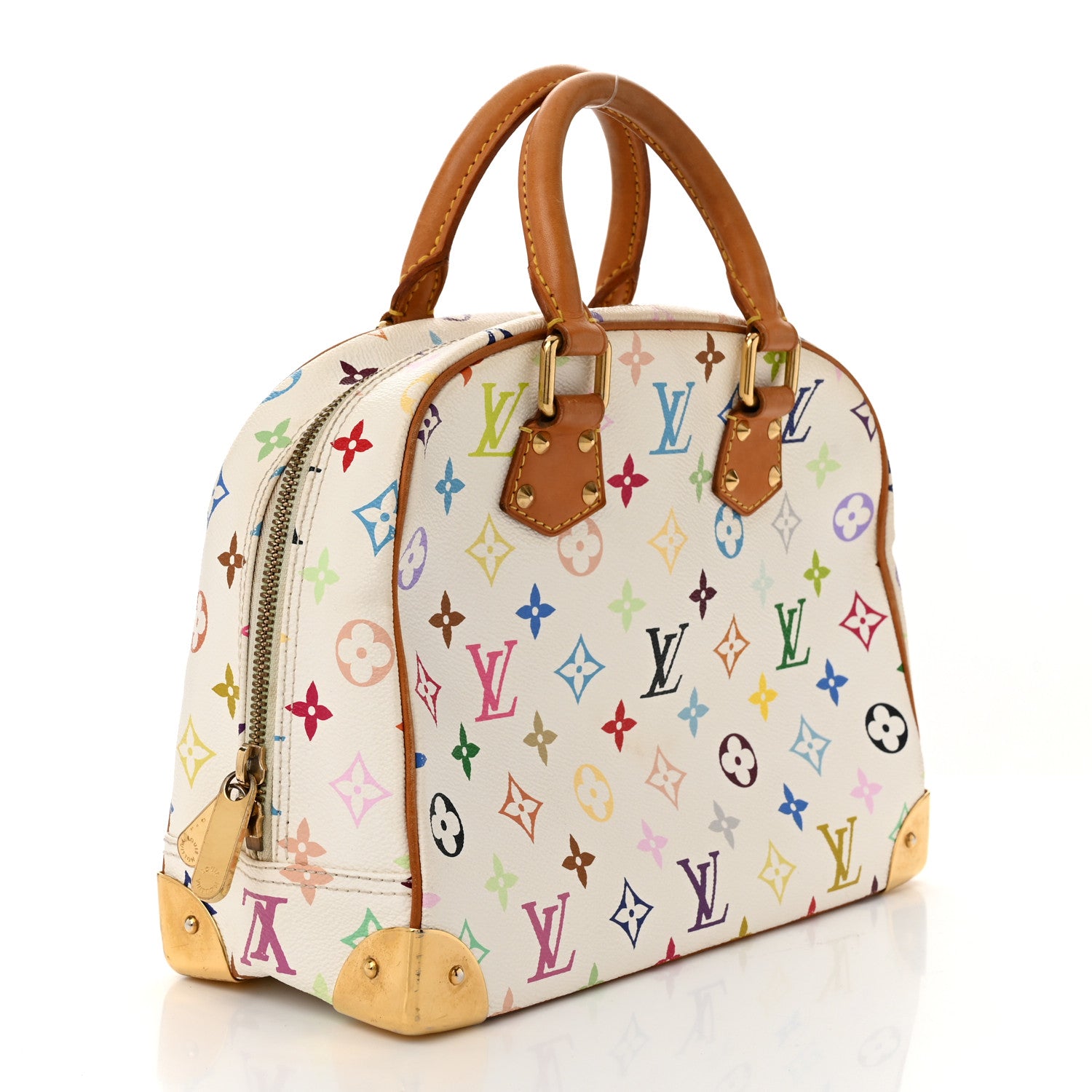 Louis Vuitton Monogram Multicolor Trouville White 3 of 9